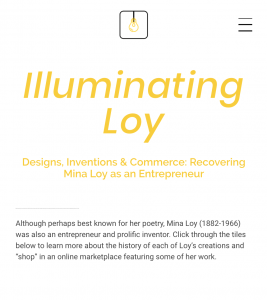 Illuminating Loy homepage